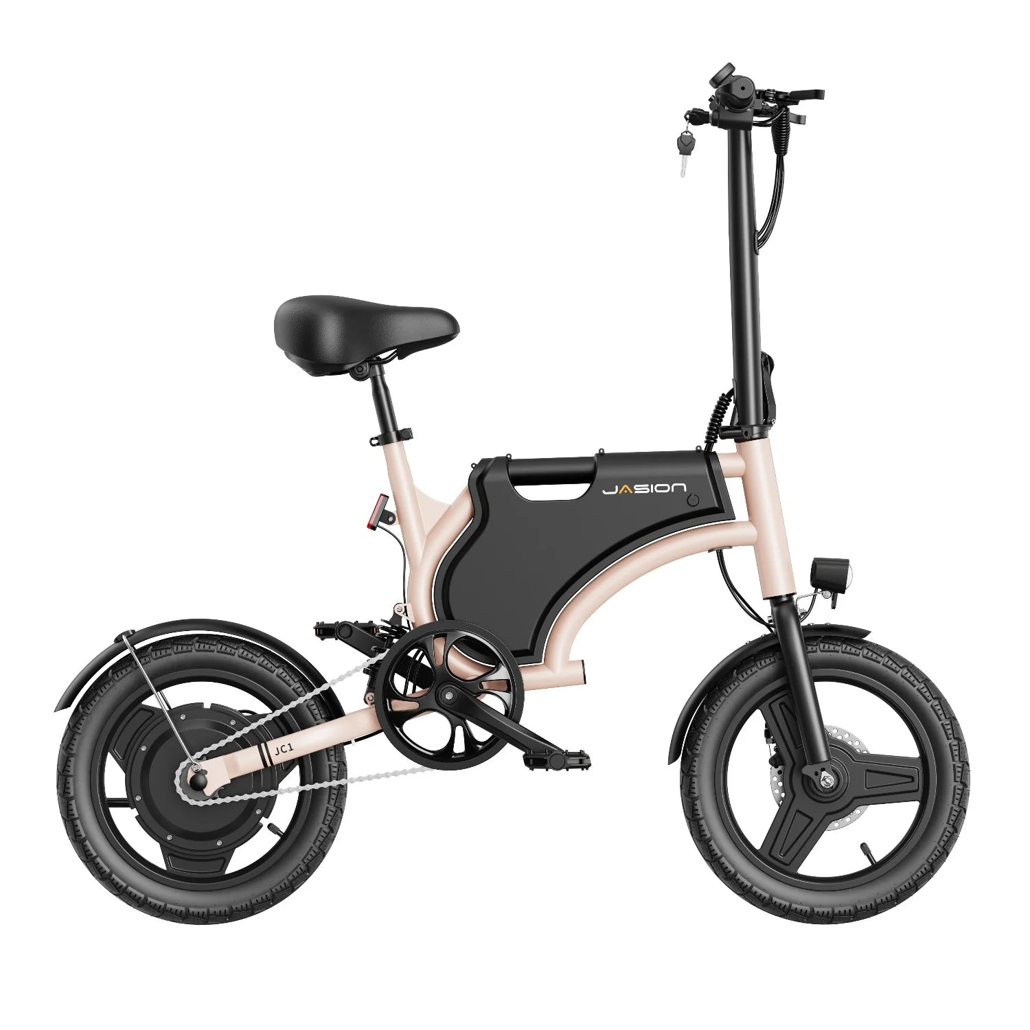 JASION JC1 E-Bike - 250W Battery 36V5.2AH 14 Inch Tires Mechanical Disc Brake - Pink