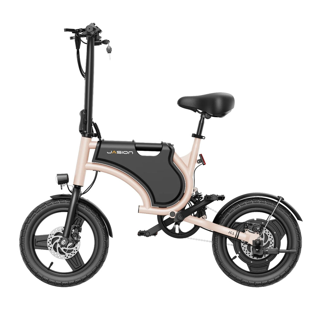JASION JC1 E-Bike - 250W Battery 36V5.2AH 14 Inch Tires Mechanical Disc Brake - Pink