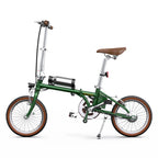 Vélo électrique ONESPORT OT02 - Moteur 250W Batterie 36V5.2Ah 16 pouces Pliable - Vert