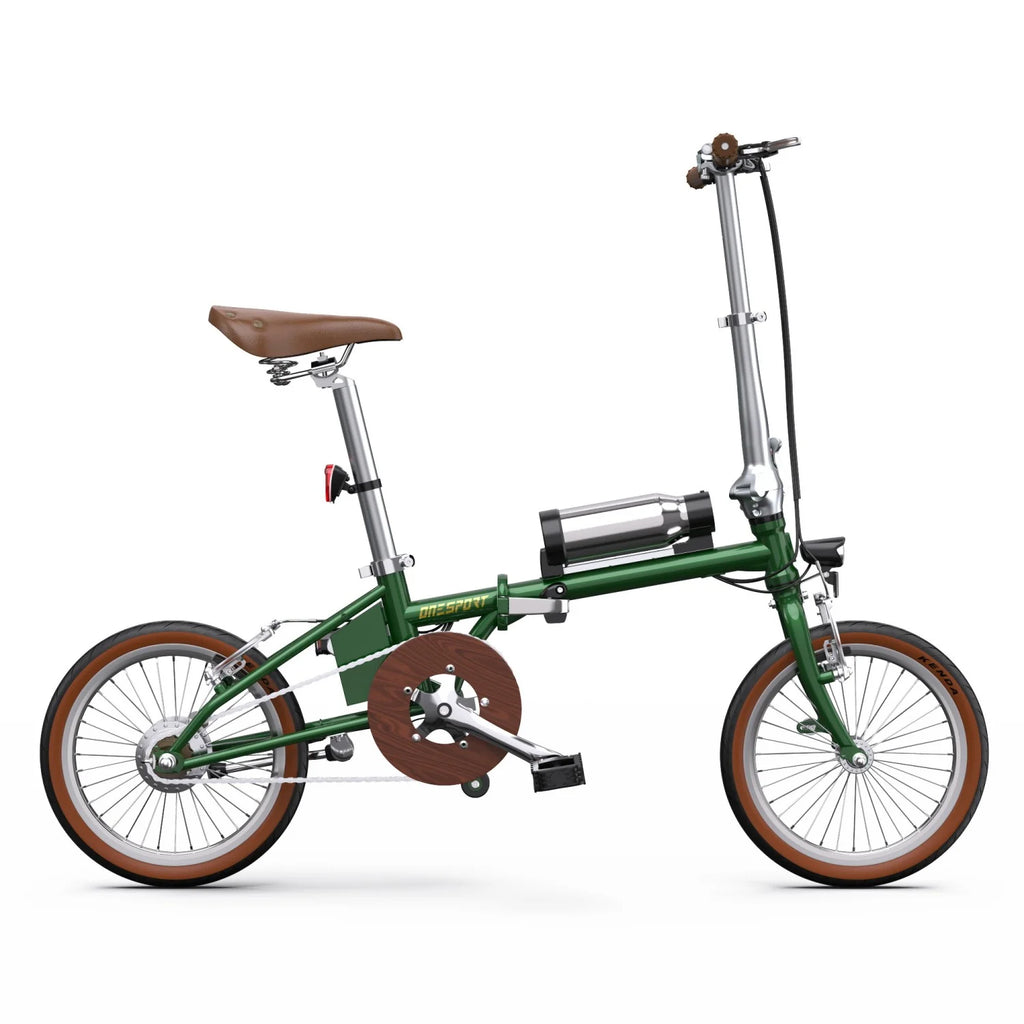 Vélo électrique ONESPORT OT02 - Moteur 250W Batterie 36V5.2Ah 16 pouces Pliable - Vert