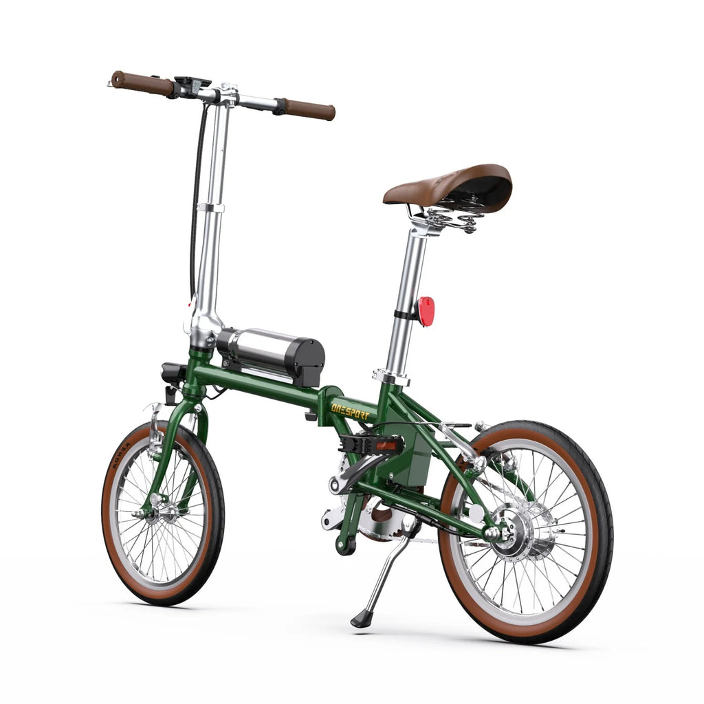 Vélo électrique ONESPORT OT02 - Moteur 250W Batterie 36V5.2Ah 16 pouces Pliable - Vert