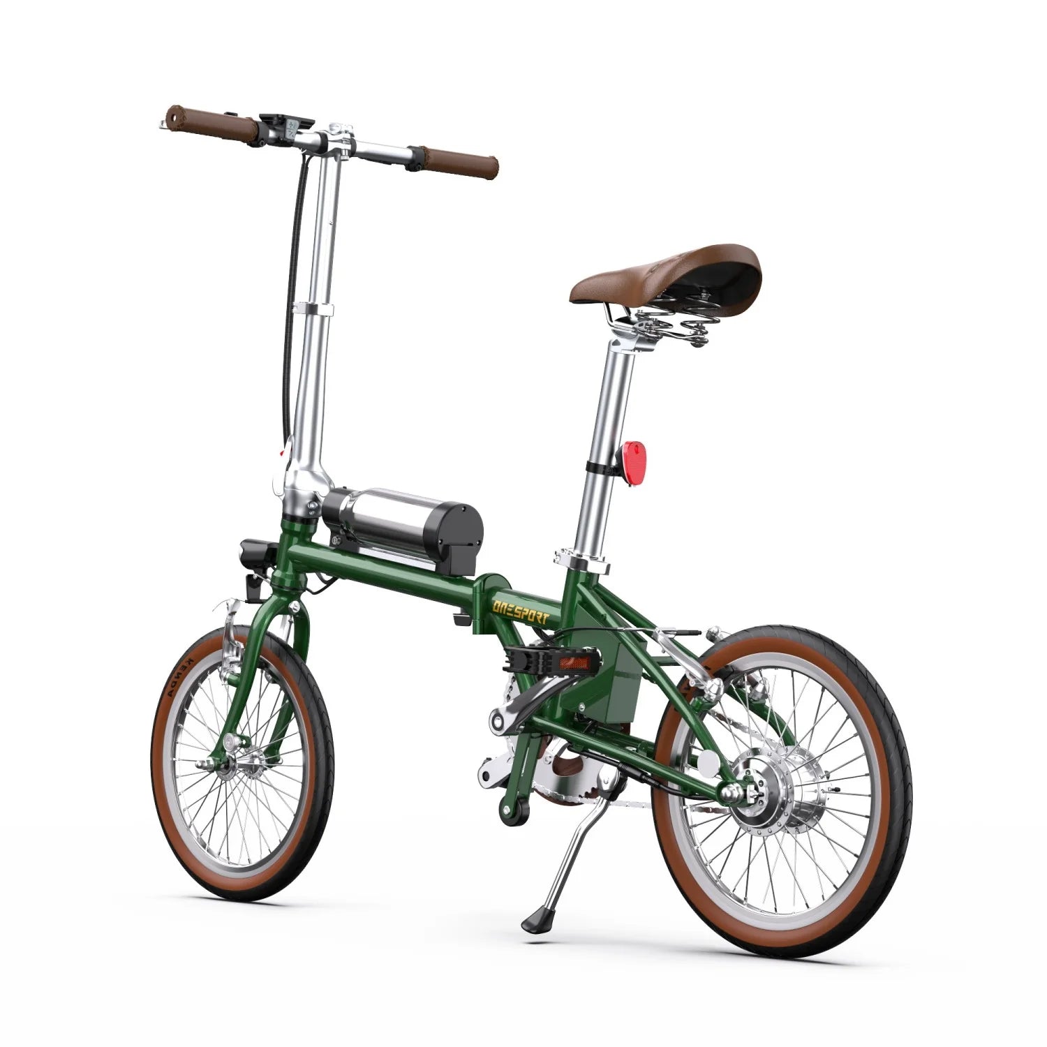 Vélo électrique ONESPORT OT02 - Moteur 250W Batterie 36V5.2Ah 16 pouces Pliable - Vert