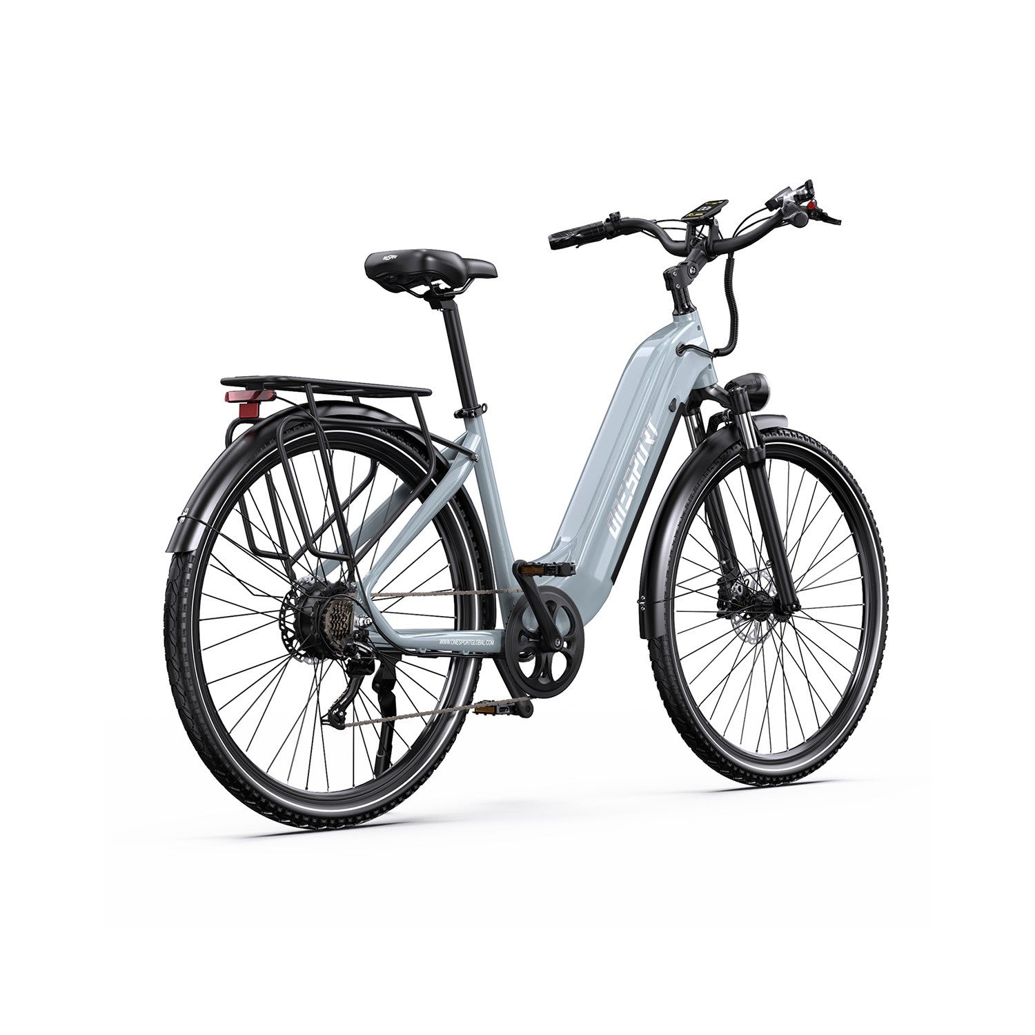 E-Bike ONESPORT OT05 PRO - Motor 250W Akku 36V22.5AH 28 Zoll Räder Scheibenbremse - Grau