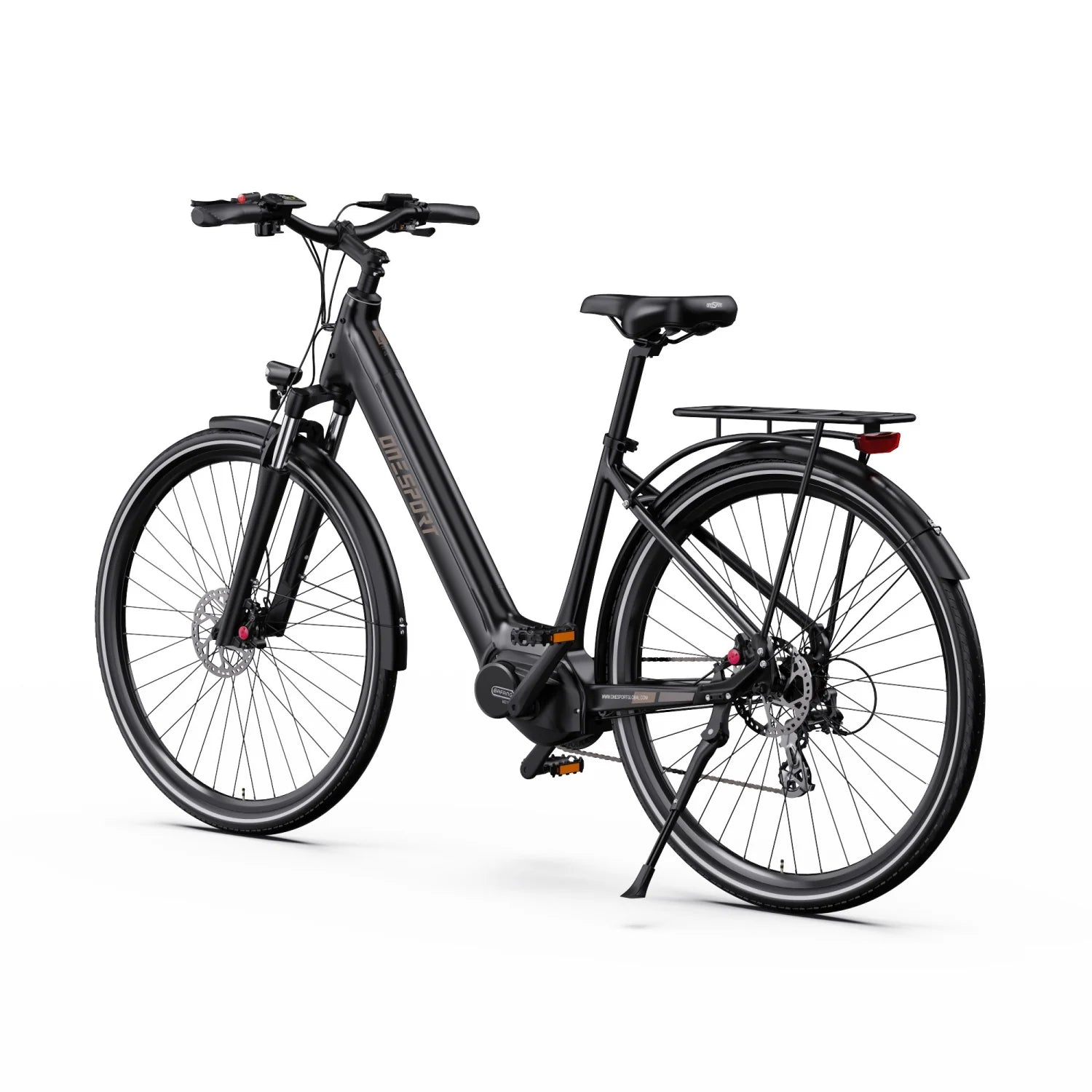 ONESPORT OT07 Vélo électrique – Moteur 250 W Batterie 36 V 14 Ah Pneus 27,5 pouces Freins à disque hydrauliques – Noir