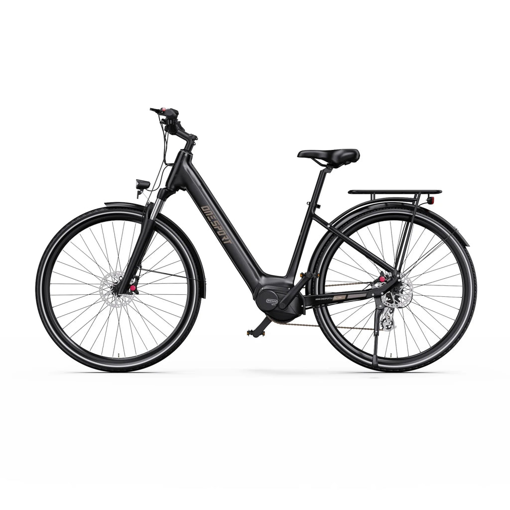 ONESPORT OT07 Vélo électrique – Moteur 250 W Batterie 36 V 14 Ah Pneus 27,5 pouces Freins à disque hydrauliques – Noir