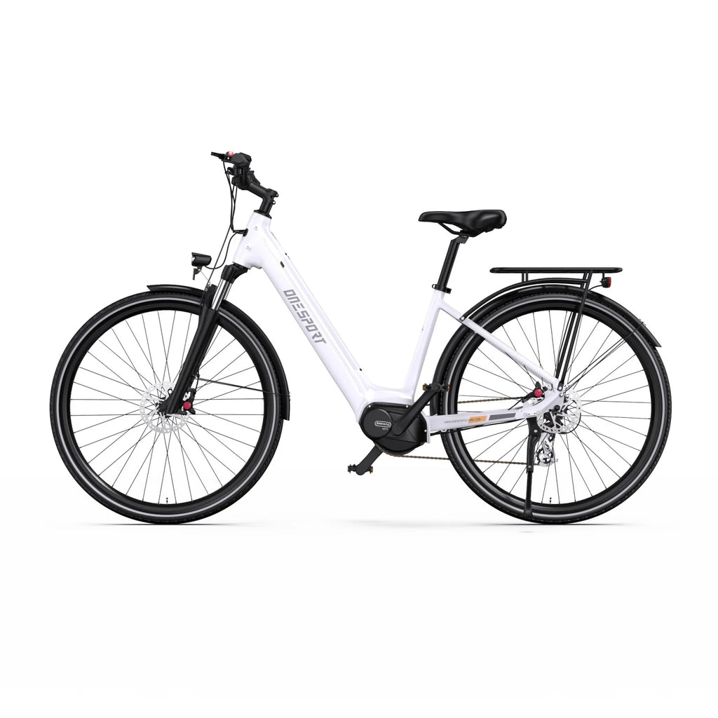Vélo électrique ONESPORT OT07 - Moteur 250W Batterie 36V14AH Pneus 27.5 pouces Freins à disque hydrauliques - Blanc