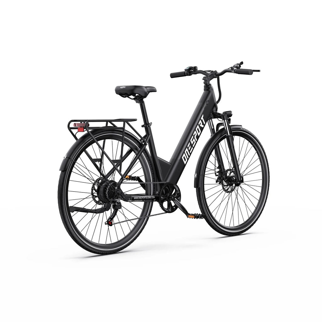 Vélo électrique ONESPORT OT12 - Moteur 250W Batterie 36V13Ah 27,5 pouces Frein à câble - Gris