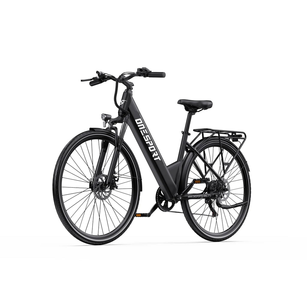 Vélo électrique ONESPORT OT12 - Moteur 250W Batterie 36V13Ah 27,5 pouces Frein à câble - Gris