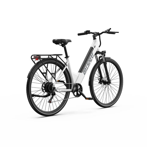 ONESPORT OT12 Bicicleta Eléctrica - Motor 250W Batería 36V13Ah con Ruedas 27.5in y Freno de Cable - Blanca