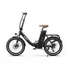 Vélo électrique ONESPORT OT16-2 Moteur 250W Batterie 48V17AH Pneus 20 pouces Frein à disque mécanique - Marron foncé