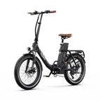 Vélo électrique ONESPORT OT16-2 Moteur 250W Batterie 48V17AH Pneus 20 pouces Frein à disque mécanique - Marron foncé