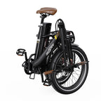 Vélo électrique ONESPORT OT16-2 Moteur 250W Batterie 48V17AH Pneus 20 pouces Frein à disque mécanique - Marron foncé