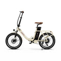 ONESPORT OT16-2 E-bike 250W Motor 48V17AH Battery 20 Inch Tires Mechanical Disc Brake - Cream