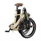 ONESPORT OT16-2 E-bike 250W Motor 48V17AH Battery 20 Inch Tires Mechanical Disc Brake - Cream