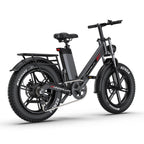 PHNHOLUN C6 Pro Vélo électrique - Moteur 1000W Batterie 48V17.5AH Pneus 20 pouces Frein à disque - Noir