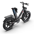 PHNHOLUN C6 Pro Vélo électrique - Moteur 1000W Batterie 48V17.5AH Pneus 20 pouces Frein à disque - Noir