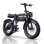 Vélo électrique PHNHOLUN C8 FT - Moteur 1000W Batterie 48V20AH Pneus 20 pouces Frein à disque - Noir