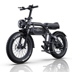 Vélo électrique PHNHOLUN C8 FT - Moteur 1000W Batterie 48V20AH Pneus 20 pouces Frein à disque - Noir