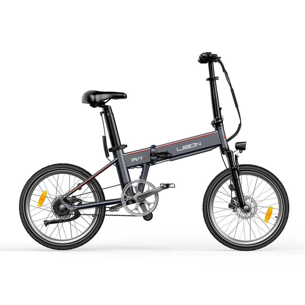 PVY Libon Vélo électrique 250W 36V20.4Ah - Moteur 250W Batterie 36V20.4Ah Freins hydrauliques 20 pouces - Argent