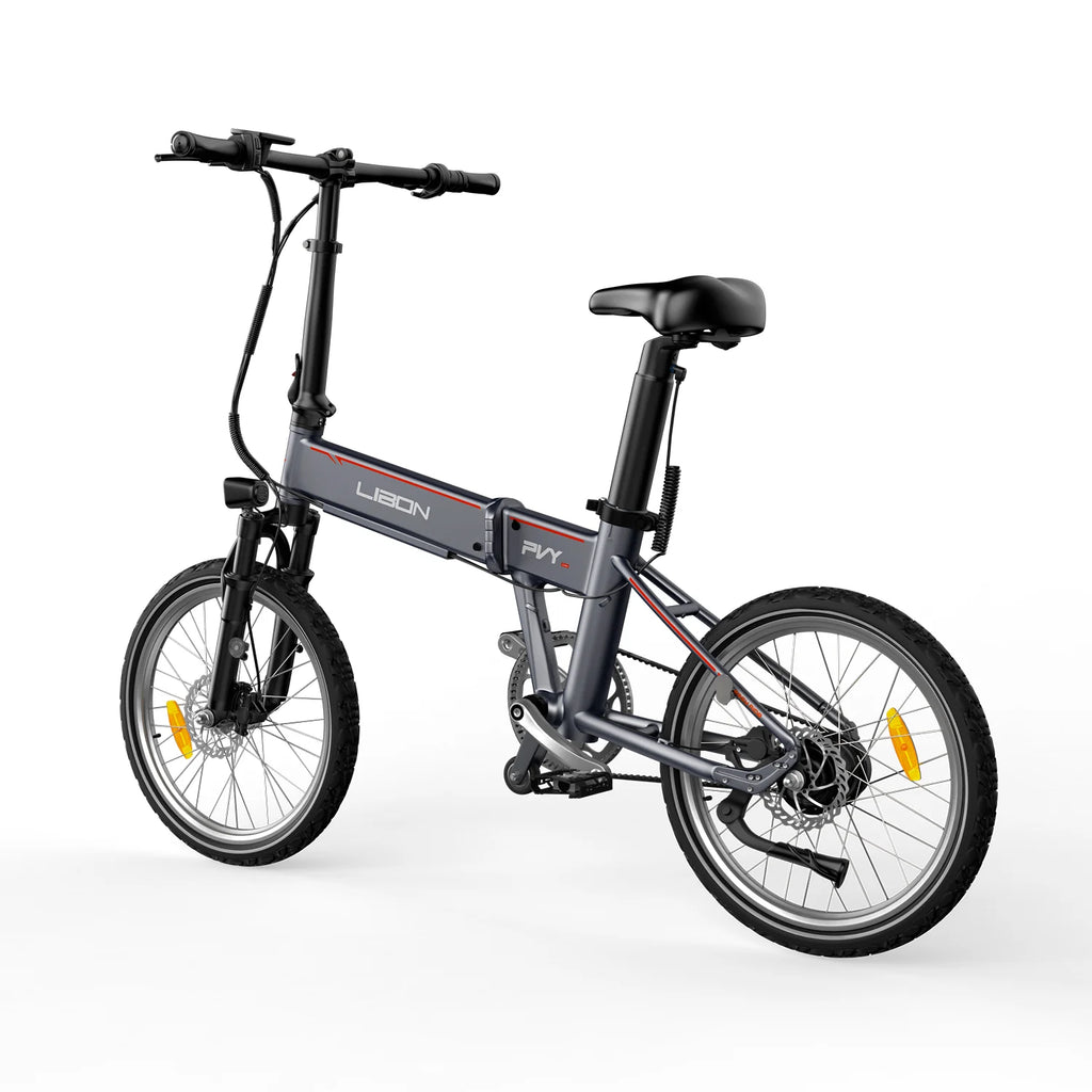PVY Libon Vélo électrique 250W 36V20.4Ah - Moteur 250W Batterie 36V20.4Ah Freins hydrauliques 20 pouces - Argent