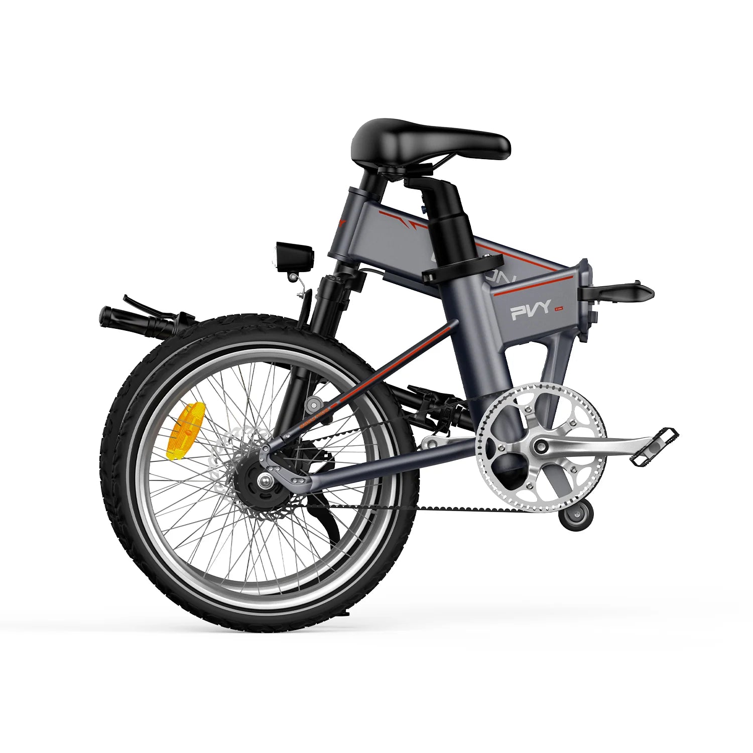 PVY Libon Vélo électrique 250W 36V20.4Ah - Moteur 250W Batterie 36V20.4Ah Freins hydrauliques 20 pouces - Argent