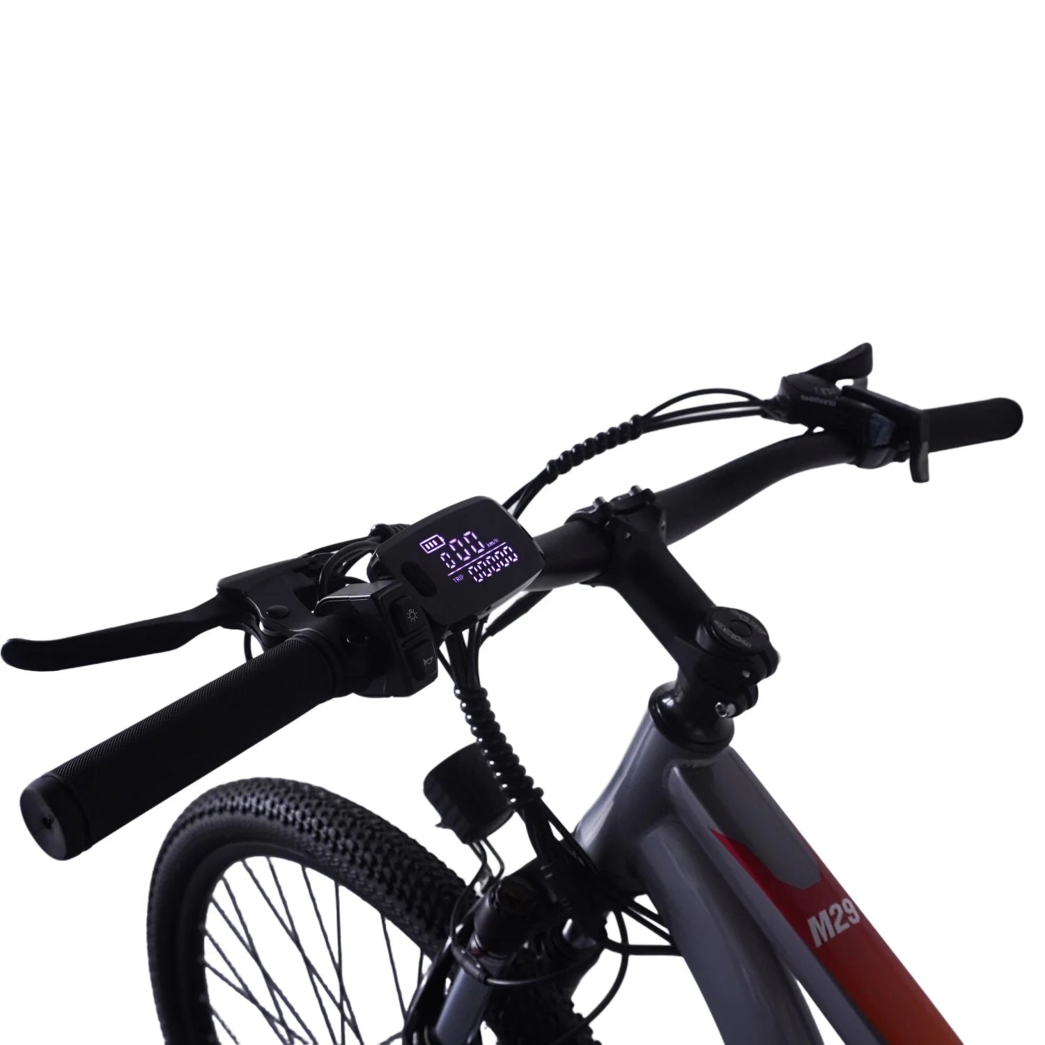PVY M29 Vélo Électrique - Moteur 250W Batterie 48V17.5Ah Freins à Disque Mécaniques 29 Pouces - Blanc