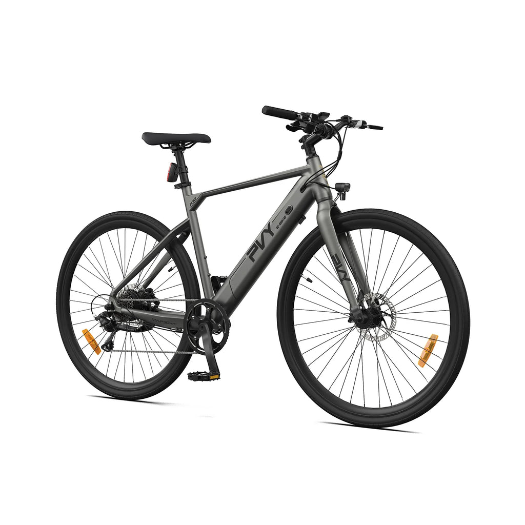 PVY P30 Electric Bicycle - 250W Motor 36V13.5Ah Battery 27.5 Inch Hydraulic Brakes - Grey
