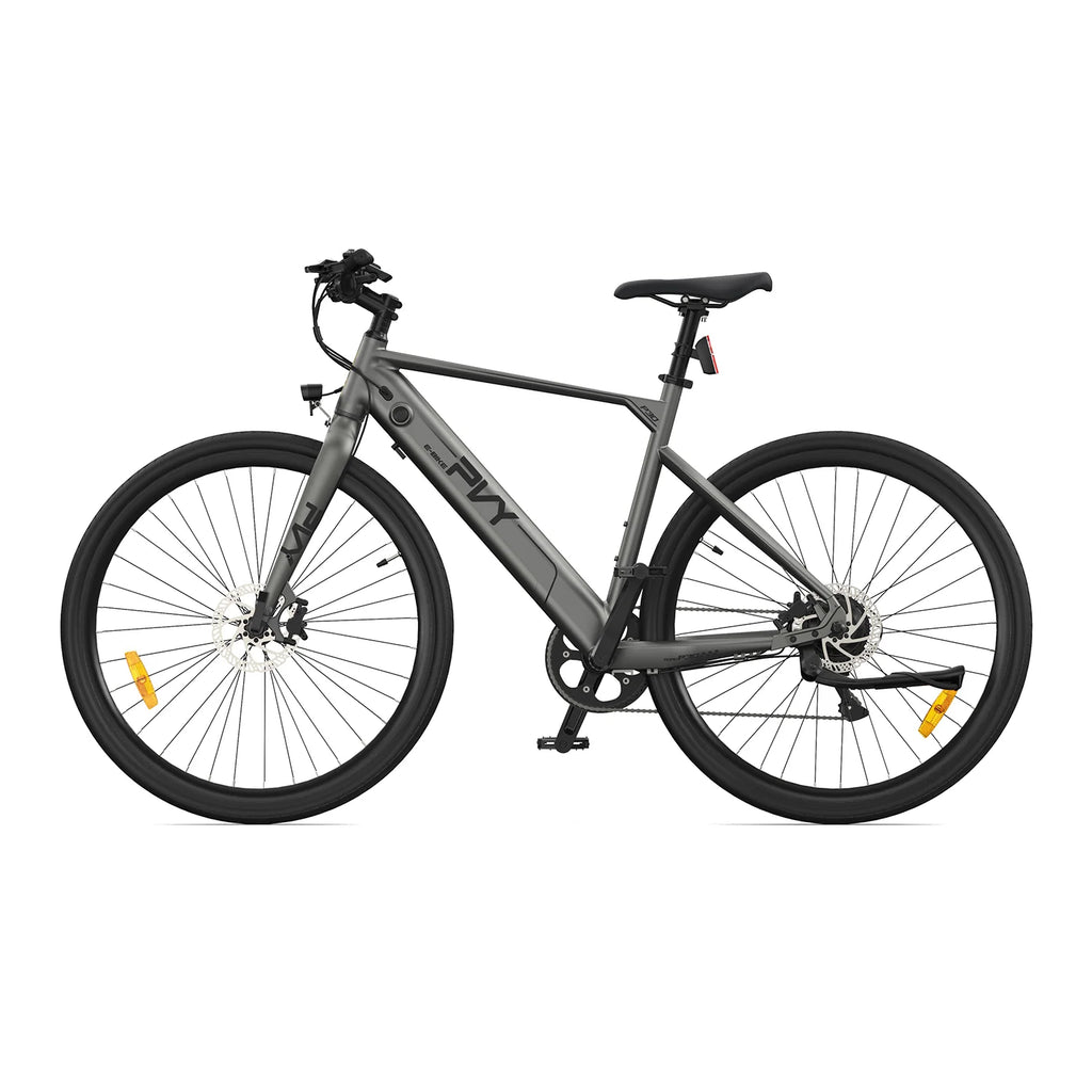 PVY P30 Electric Bicycle - 250W Motor 36V13.5Ah Battery 27.5 Inch Hydraulic Brakes - Grey