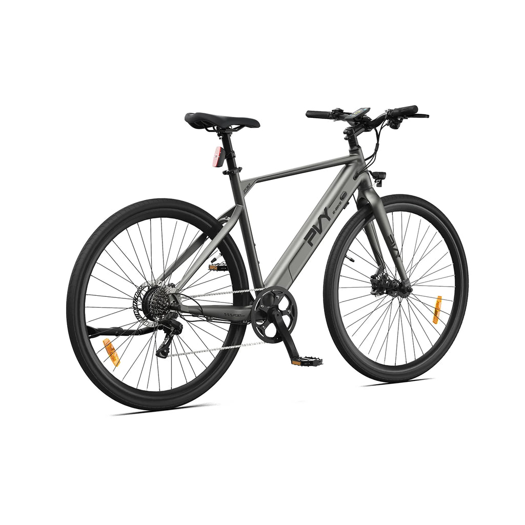 PVY P30 Electric Bicycle - 250W Motor 36V13.5Ah Battery 27.5 Inch Hydraulic Brakes - Grey