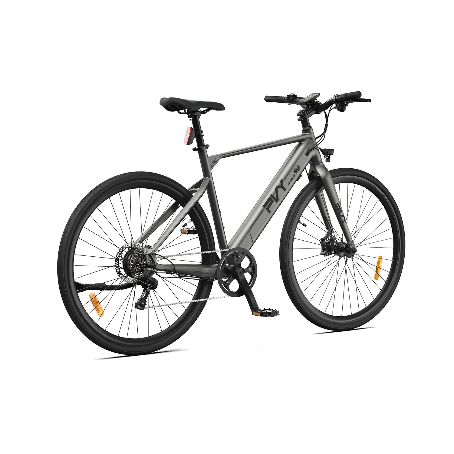 PVY P30 Electric Bicycle - 250W Motor 36V13.5Ah Battery 27.5 Inch Hydraulic Brakes - Grey