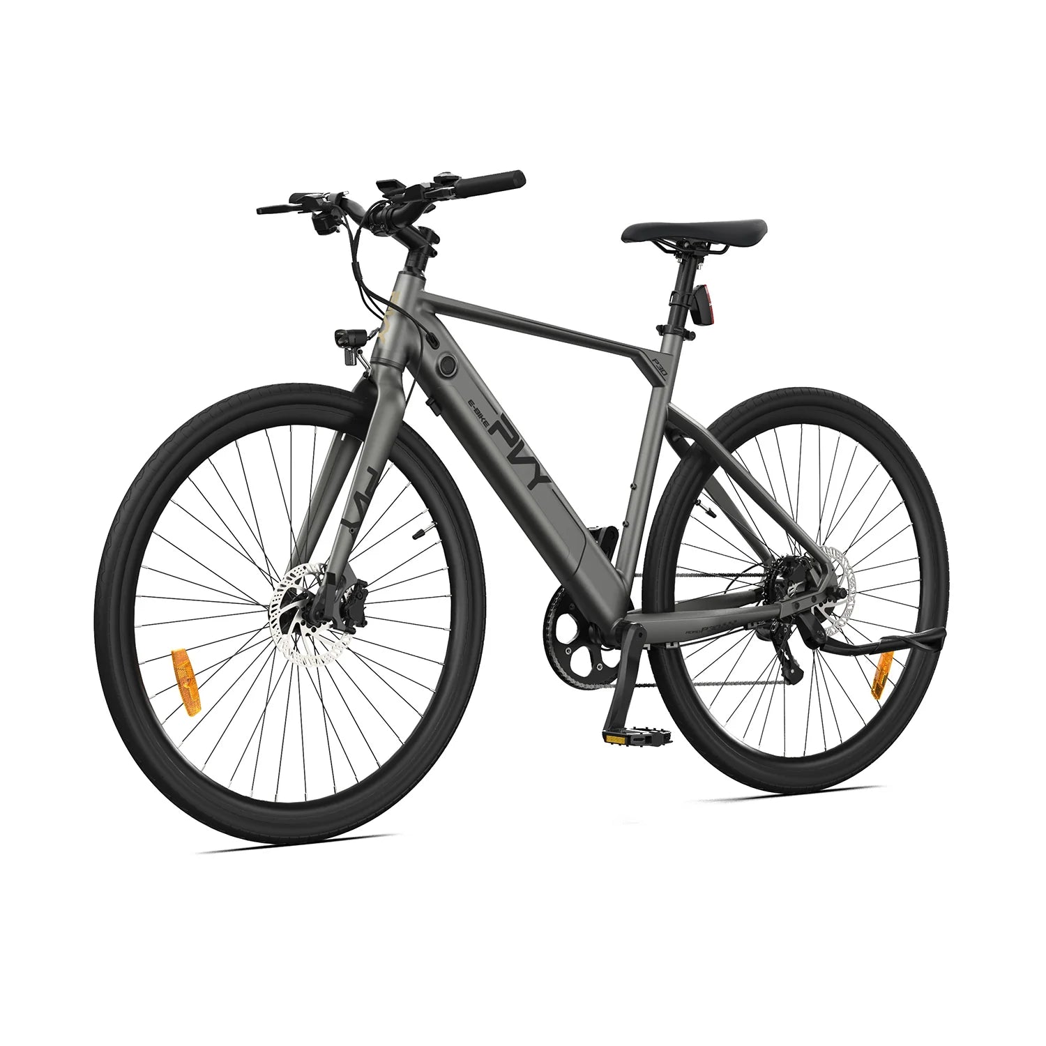 PVY P30 Electric Bicycle - 250W Motor 36V13.5Ah Battery 27.5 Inch Hydraulic Brakes - Grey