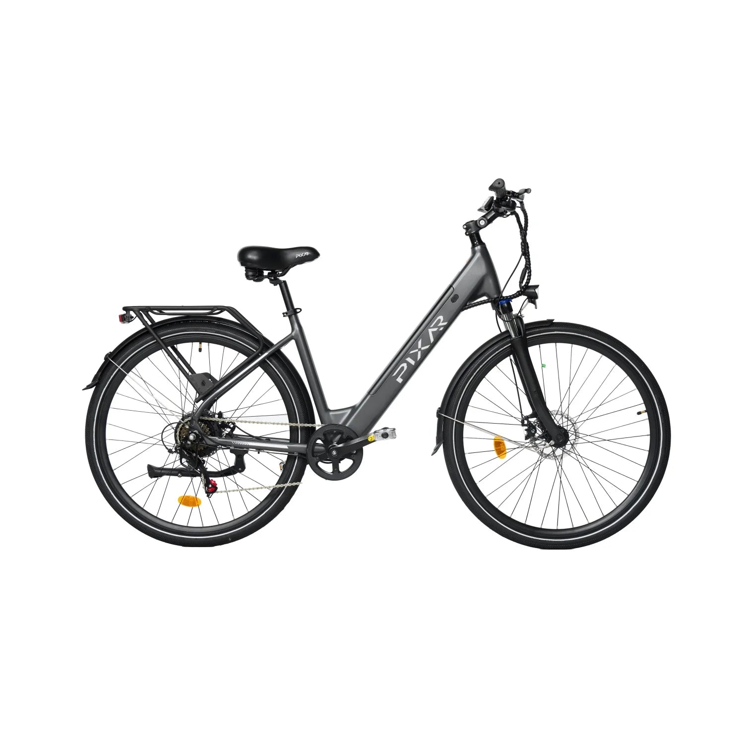 PIXAR CITY1 250W 36V 10,4Ah E-Bike 120KG 15° Steigung Grau