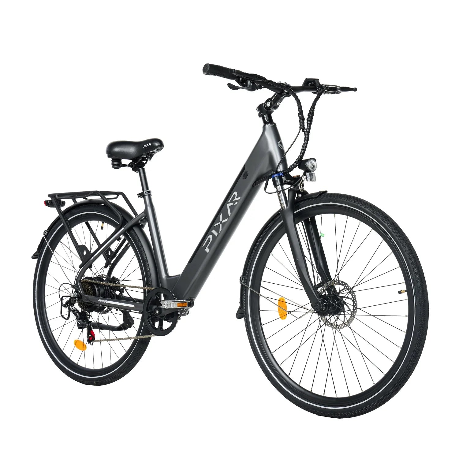 PIXAR CITY1 250W 36V 10,4Ah E-Bike 120KG 15° Steigung Grau