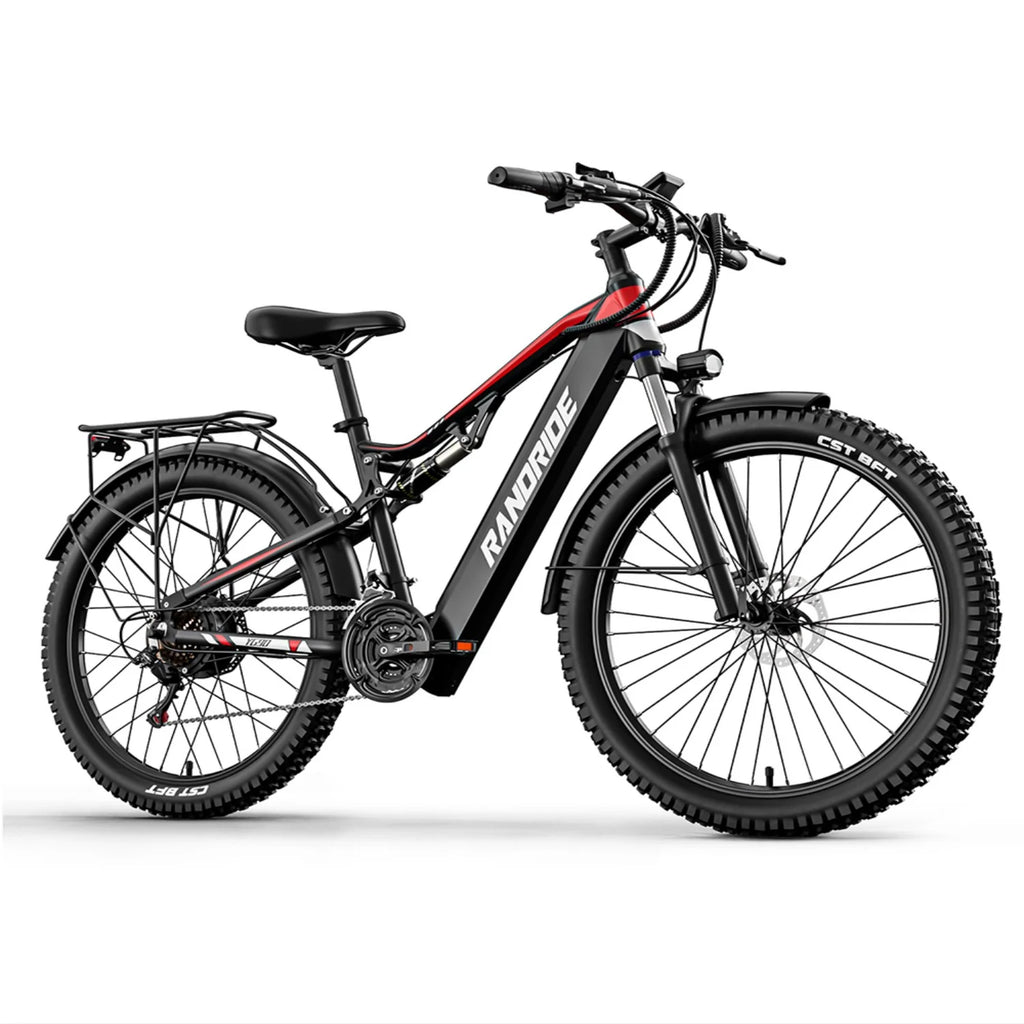 E-Bike RANDRIDE YG90 - Motor 500W 48V17Ah Akku 27,5'' - Schwarz