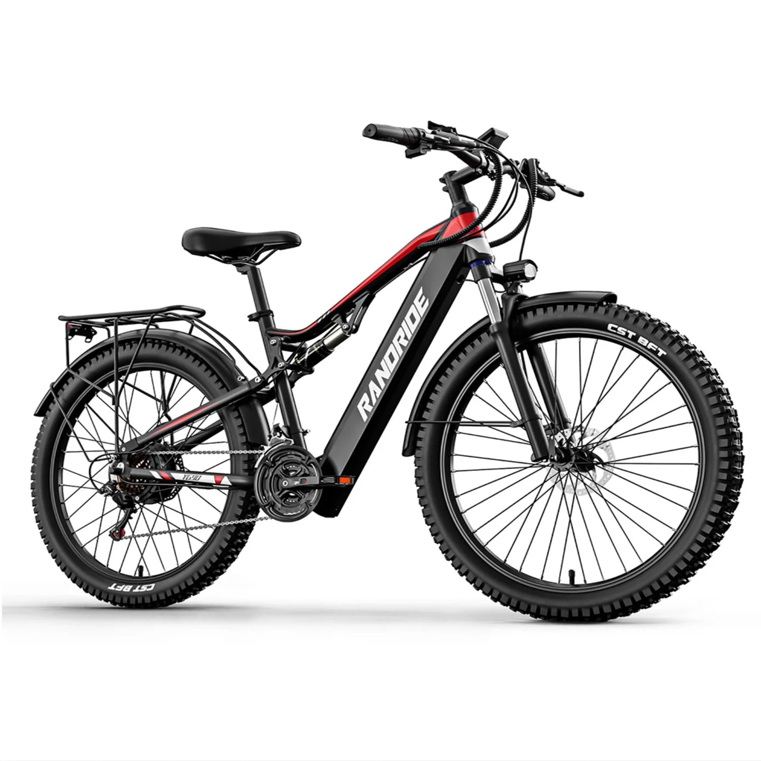 E-Bike RANDRIDE YG90 - Motor 500W 48V17Ah Akku 27,5'' - Schwarz
