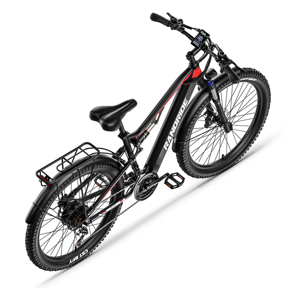 E-Bike RANDRIDE YG90 - Motor 500W 48V17Ah Akku 27,5'' - Schwarz