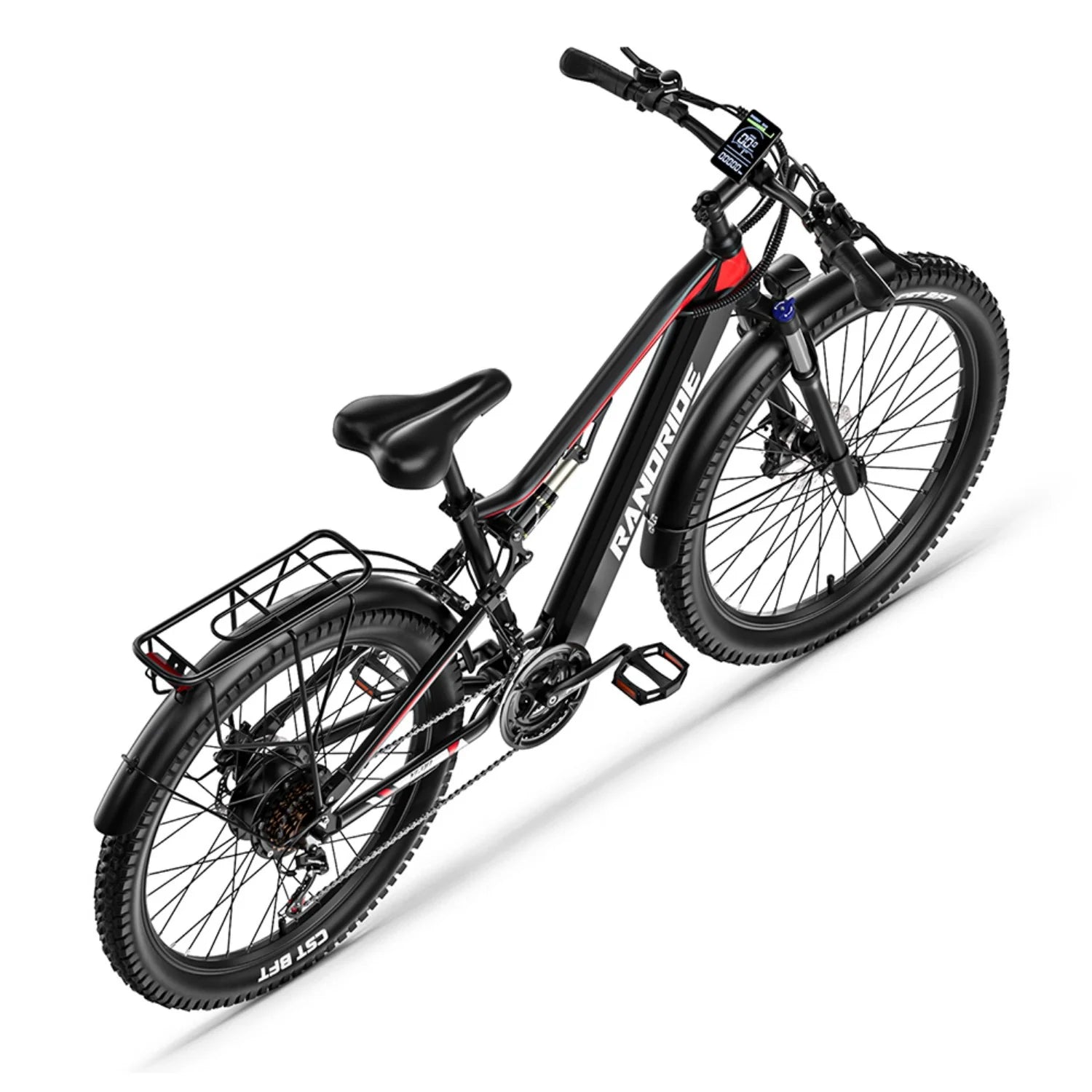 E-Bike RANDRIDE YG90 - Motor 500W 48V17Ah Akku 27,5'' - Schwarz