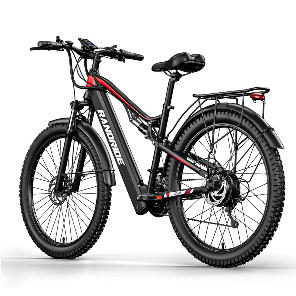 E-Bike RANDRIDE YG90 - Motor 500W 48V17Ah Akku 27,5'' - Schwarz