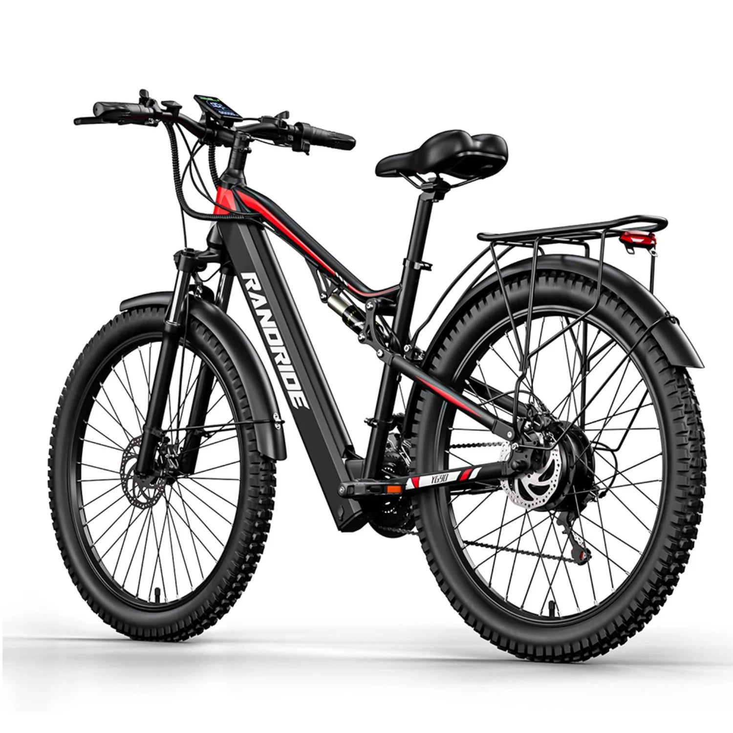 E-Bike RANDRIDE YG90 - Motor 500W 48V17Ah Akku 27,5'' - Schwarz