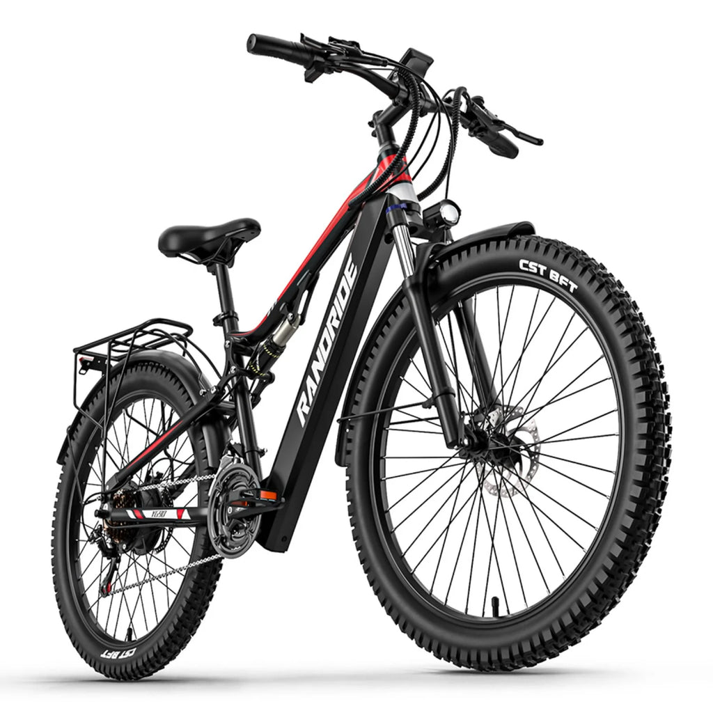 E-Bike RANDRIDE YG90 - Motor 500W 48V17Ah Akku 27,5'' - Schwarz