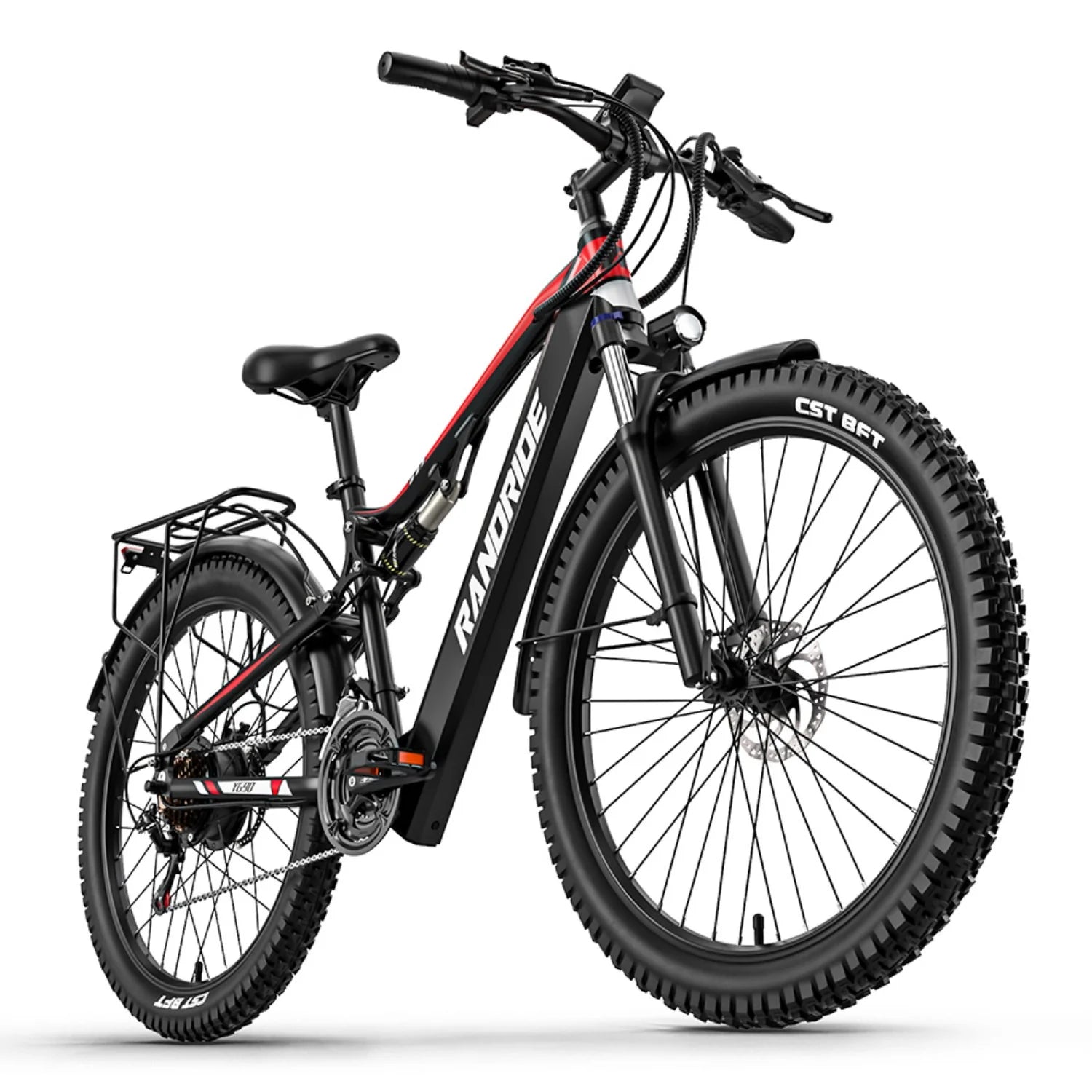 E-Bike RANDRIDE YG90 - Motor 500W 48V17Ah Akku 27,5'' - Schwarz