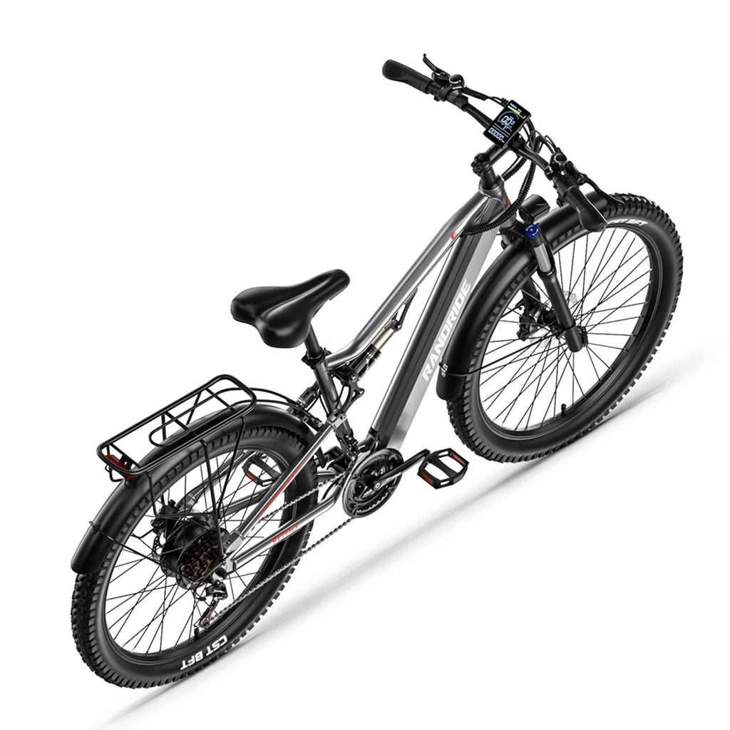 Vélo électrique RANDRIDE YG90 Moteur 500W 48V17Ah 27,5'' - Gris
