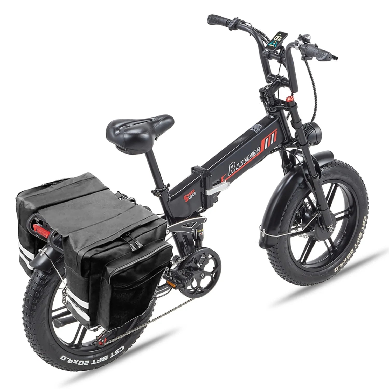 RANDRIDE YX 20M E-Bike - Motor 1000W Akku 48V17Ah 20 Zoll Hydraulische Bremse - Schwarz