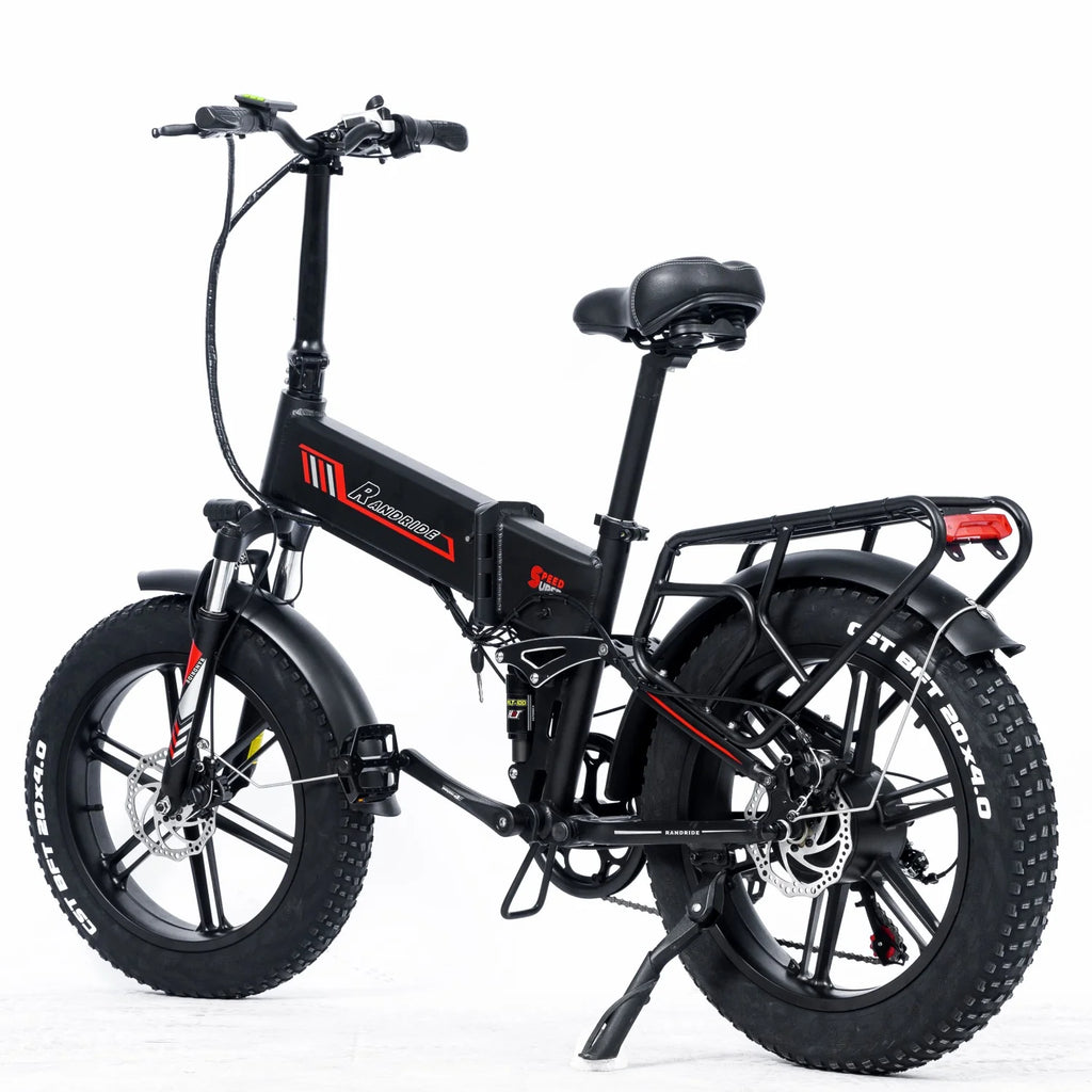 RANDRIDE YX 20M Vélo électrique pliant - Moteur 20 pouces 500W Batterie 48V17Ah Freins hydrauliques - Noir