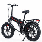 RANDRIDE YX 20M Vélo électrique pliant - Moteur 20 pouces 500W Batterie 48V17Ah Freins hydrauliques - Noir