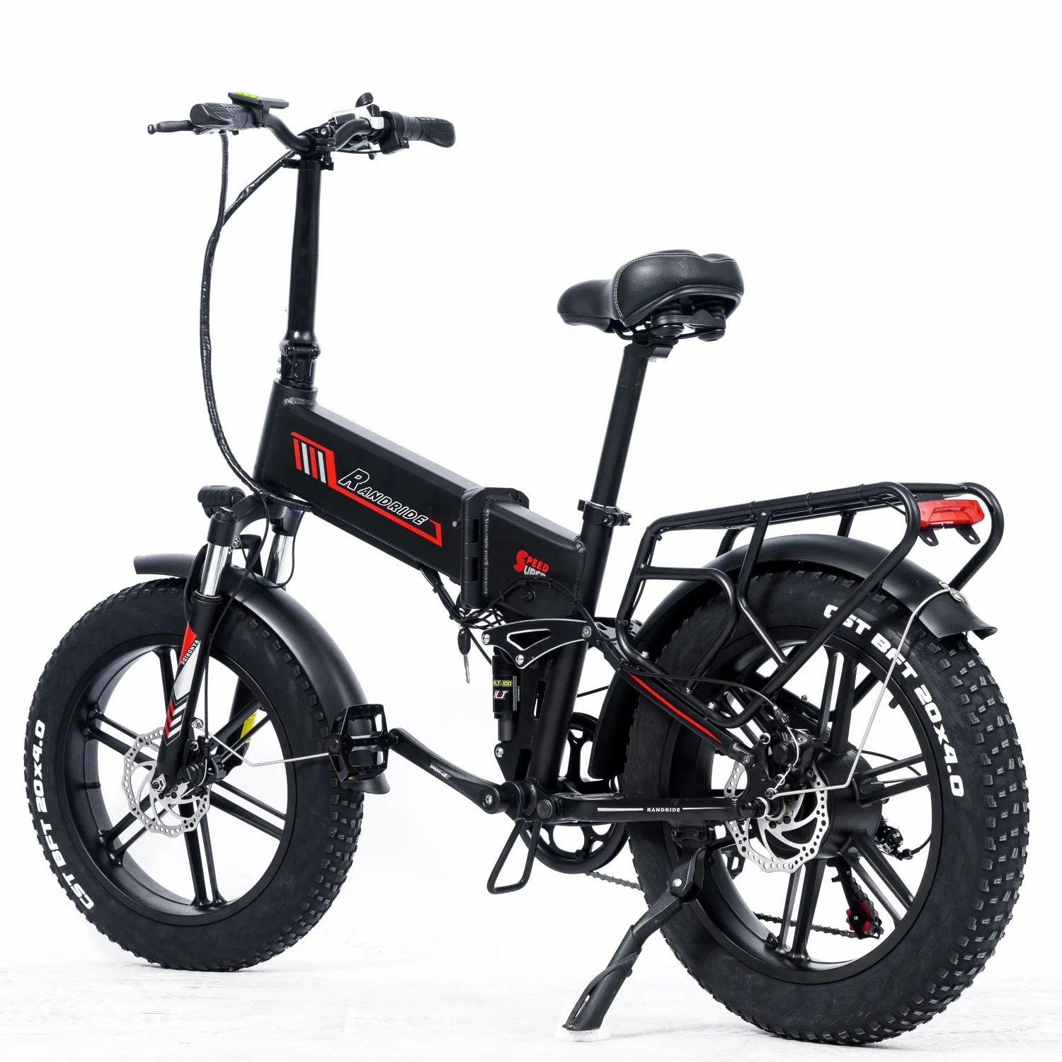 RANDRIDE YX 20M Vélo électrique pliant - Moteur 20 pouces 500W Batterie 48V17Ah Freins hydrauliques - Noir