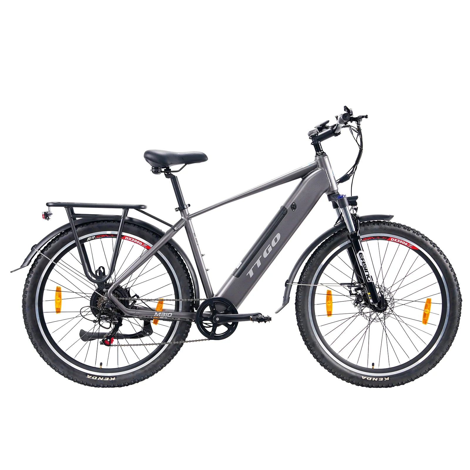 TTGO M310 E-Bike - 500W Motor 48V15AH Akku 27,5 Zoll Reifen  Scheibenbremse - Grau