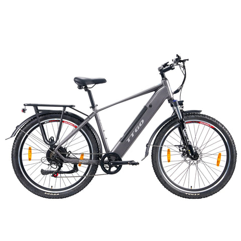 TTGO M310 E-Bike - 500W Motor 48V15AH Akku 27,5 Zoll Reifen  Scheibenbremse - Grau