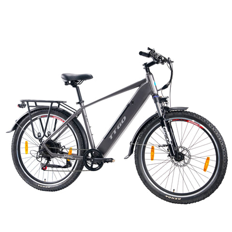 TTGO M310 E-Bike - 500W Motor 48V15AH Akku 27,5 Zoll Reifen  Scheibenbremse - Grau