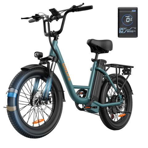 Elektrofahrrad URLIFE E20 - 250W Motor 48V 13Ah Batterie 20 Zoll Reifen Scheibenbremsen - Schwarz